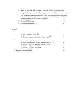 a.
Write an XHTML code to create a form that collects favorite popular 
songs, including the name of the song, composer etc.