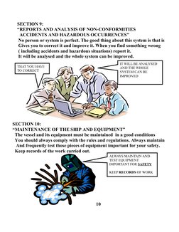 SECTION 9:
    “REPORTS AND ANALYSIS OF NON-CONFORMITIES
      ACCIDENTS AND HAZARDOUS OCCURRENCES”
     No person or sys