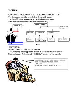 SECTION 3:
     “COMPANY’S RECPONSIBILITIES AND AUTHORITIES”
      The Company must have sufficient & suitable people