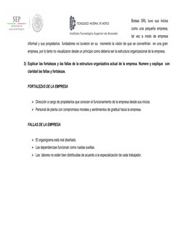 Instituto Tecnológico Superior de Alvarado
Bolsas  SRL  tuvo  sus  inicios
como  una  pequeña  empresa,
tal  vez  a  modo  de