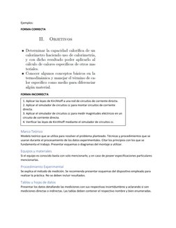 Ejemplos: 
FORMA CORRECTA 
 
FORMA INCORRECTA 
 
 
 
 
 
Marco Teórico 
Modelo teórico que se utiliza para resolver el proble