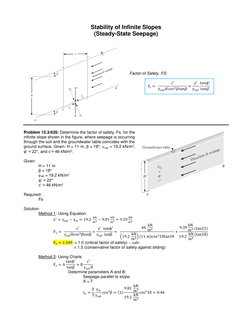 Infinite Slope Stability Analysis | PDF | Soil Mechanics | Slope