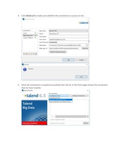 Connecting Talend Studio to Git | PDF | Screenshot | Utility Software