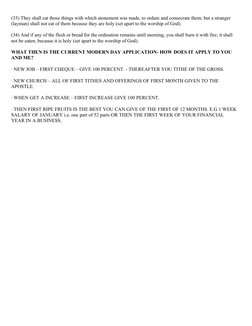 (33) They shall eat those things with which atonement was made, to ordain and consecrate them; but a stranger 
(layman) shall