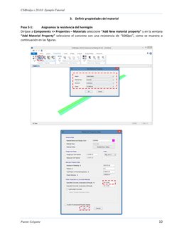 CSiBridge v.20.0.0  Ejemplo Tutorial 
 
Puente Colgante 
10 
3. Definir propiedades del material 
 
Paso 3-1: 
Asignamos la r