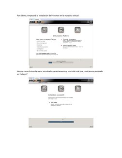 Por último, empezará la instalación de Proxmox en la máquina virtual:
Vemos como la instalación a terminado correctamente y n