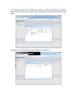 En el apartado de Disco Duro, lo dejamos por defecto, aunque como podemos ver, podemos
indicar el tipo de formato (raw, qcow2