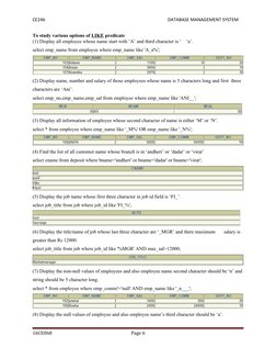CE246                                                                                                              DATABASE M