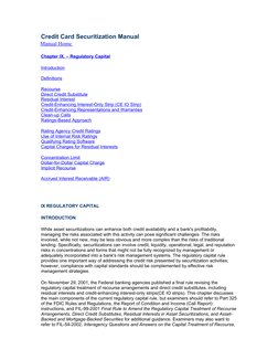 Credit Card Securitization Guidelines | PDF | Securitization | Capital ...