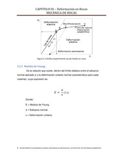 CAPITULO III – Deformación en Rocas                                                   
MECÁNICA DE ROCAS 
 
4   DEPARTAMENTO