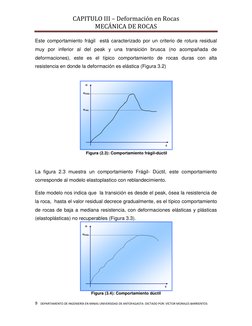 CAPITULO III – Deformación en Rocas                                                   
MECÁNICA DE ROCAS 
 
9   DEPARTAMENTO