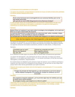 g) Combinación de los paréntesis con otros signos
Los signos de puntuación correspondientes al periodo en el que va inserto e
