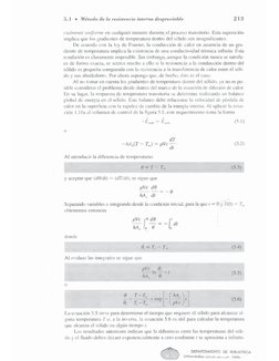 5 .1  
■ Método de la resistencia interna despreciable
2 1 3
cialmente uniforme en cualquier instante durante el proceso tran