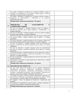 3.9
Se cumple a cabalidad lo establecido en el manual de BPM en cuanto a
controles en la producción y en el proceso, materias