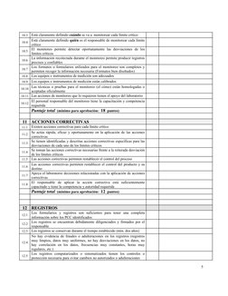 10.3
Está claramente definido cuándo se va a  monitorear cada límite crítico 
10.4
Está claramente definido quién es el respo