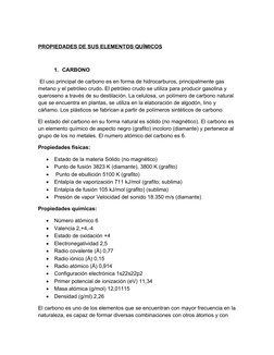 Elementos CHON en Química y Biología | PDF | Carbón | Oxígeno