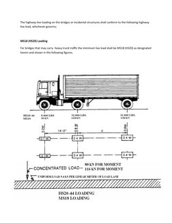 Hs20 Loading Examples HS20 Truck Loading Guidelines | PDF