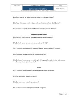 LOGOTIPO 
NOMBRE DE LA EMPRESA 
ECS1 
 
SISTEMA DE SEGURIDAD TOTAL 
 
ADM - PER - EVA 
EXAMEN DE CONOCIMIENTOS DEL ÁREA DE SE