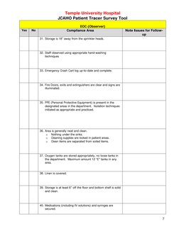 JCAHO Patient Tracer Survey Tool | PDF | Joint Commission | Patient