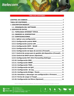 TABLA DE CONTENIDO 
 
CONTROL DE CAMBIOS _____________________________________________________________________ 2 
TABLA