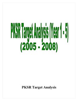 PKSR Target Analysis
