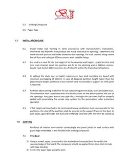 Drywall Installation Method Statement | PDF | Drywall | Wall