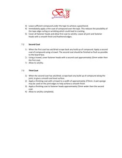 Drywall Installation Method Statement | PDF | Drywall | Wall