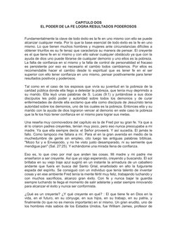 CAPITULO DOS
EL PODER DE LA FE LOGRA RESULTADOS PODEROSOS
Fundamentalmente la clave de todo éxito es la fe en uno mismo con e