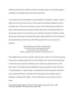 architecture but also shows a disdain towards the commodity culture as the cafes (the supply of 
comodities) is much larger t