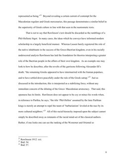 9
represented as being.”21  Beyond revealing a certain current of contempt for the 
Macedonian regulars and Greek mercenaries