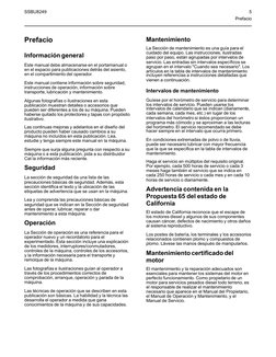 Prefacio
Información general
Este manual debe almacenarse en el portamanual o
en el espacio para publicaciones detrás del asi