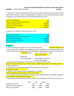 PRACTICA CALIFICADA INGENIERIA DE COSTOS Y PRESUPUESTOS FASE 2 2020
NOMBRES
DAVID HUERTAS BUSTINZA
SECCION
cada trabajo es di