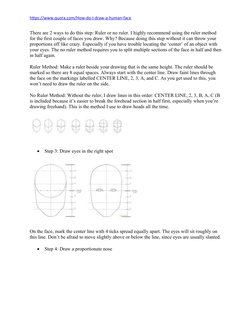 QUORA - Learning To Draw - How Do I Draw A Human Face | PDF | Eyebrow ...