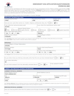 Completed N260 Form.pdf DS-260 Immigrant Visa Application Guide | PDF | Zip Code | Human ...