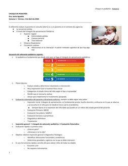 Choque en pediatría - Pediatría
CHOQUE EN PEDIATRÍA
Dra. Sonia Agudelo
Semana 1 - Viernes, 2 de Abril de 2020
_______________