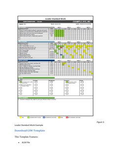 Leader Standard Work Template Overview | PDF | Business | Computing