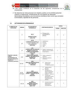 MODULO PROFESIONAL TÉCNICO EN TECNOLOGÍA PESQUERA-ACUÍCOLA
En  esta  unidad  contribuirá  en  el  desarrollo  de  las  siguie