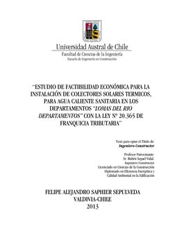  
Universidad Austral de Chile 
Facultad de Ciencias de la Ingeniería 
Escuela de Ingeniería en Construcción 
 
 
 
