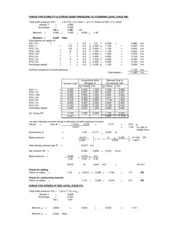 PCC Toe Wall Design and Analysis | PDF