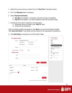BPI BizLink Payroll Transaction Guide | PDF | Financial Transaction ...