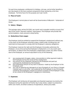 For part-time employees, entitlement to holidays, sick pay, and all other benefits is 
pro rata based on the hours worked com