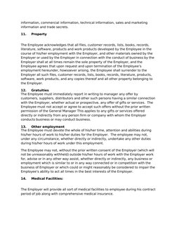 information, commercial information, technical information, sales and marketing 
information and trade secrets.
11.
Property