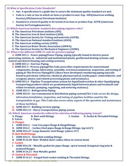 MD. HABIB NAUKHEZ «GULF ASIA SAUDI ARAB» 
 
10. What is Specification/Code/Standards? 
➢ Ans- A specification is a guide line