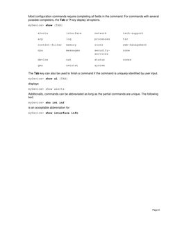 Sonicos Standard/Enhanced Command Line Interface (Cli) Guide | PDF ...