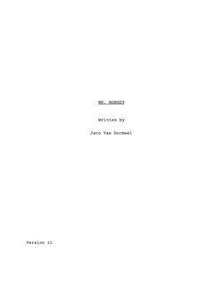 MR. NOBODY
Written by
Jaco Van Dormael
Version 11
