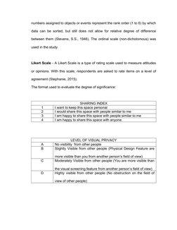 numbers assigned to objects or events represent the rank order (1 to 6) by which
data can be sorted, but still does not allow