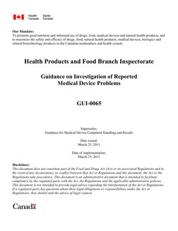 Our Mandate: 
To promote good nutrition and informed use of drugs, food, medical devices and natural health products, and