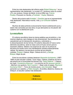      Entre los más destacados del orfismo están Robert Delaunay
 es su 
representante más destacado: La ciudad nº2, Ventanas