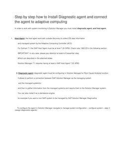 Install SAP Diagnostic Agent Guide | PDF | Hypertext Transfer Protocol ...