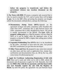 TCT Transfer and Annotation Guide | PDF | Receipt | Taxes